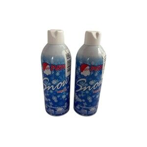 Santa Snow Spray Artificial Fake Snow Flocking Touch Up Christmas 10 OZ Lot of 2